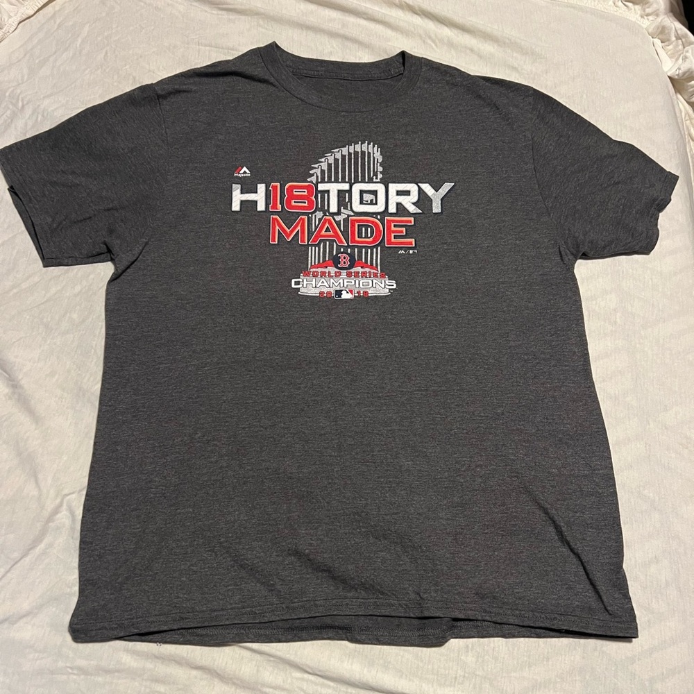 Official MLB Boston Red Sox 2018 World Series champions mens t-shirt